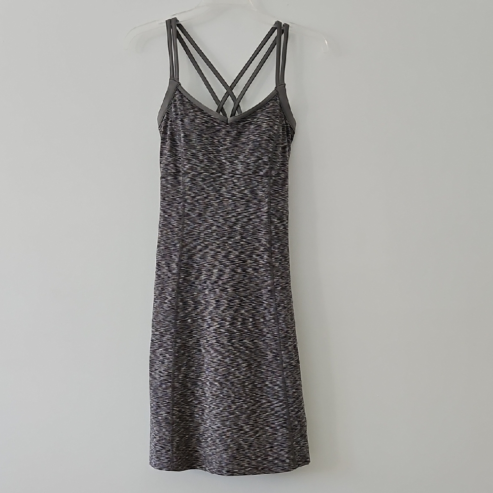 The North Face Tennis Athletic Midi Dress Gray Built-in Bra Size Extra Small